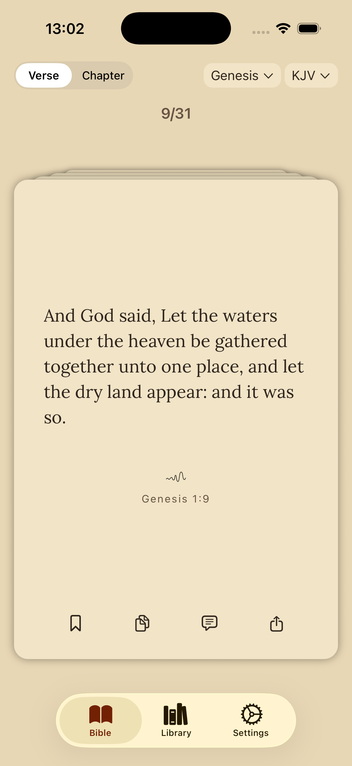 Daily Bible Reading Interface Preview